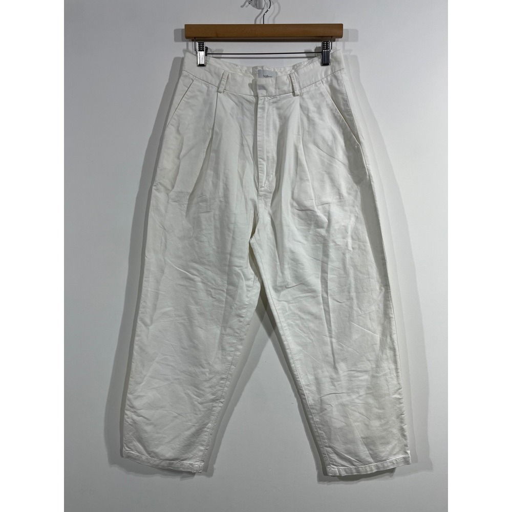 Haikure Coastal Pleated High Rise Wide Leg Pants Womens 28 Nautical Minimalist